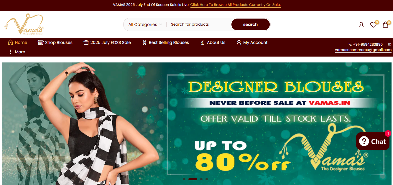 Vamas website